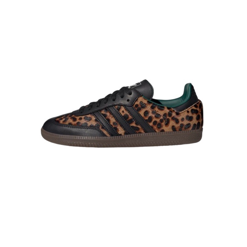 Adidas Samba OG BLACK GREEN LEOPARD