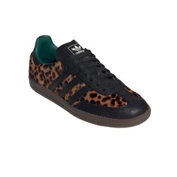 Adidas Samba OG BLACK GREEN LEOPARD